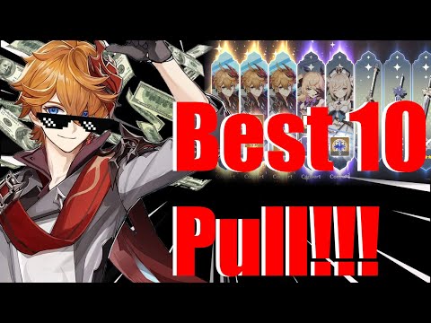 Tartaglia/ Childe Summon, BEST 10 PULL IN GENSHIN!!!