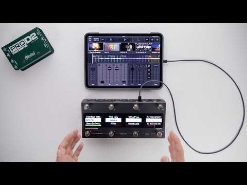 MultiTracks Playback MIDI Foot Control - Keep your hands on the guitar!