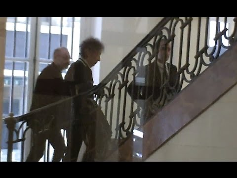 Bob DYLAN Hugues AUFRAY à Paris mercredi 13 novembre 2013 pour sa Légion d'honneur