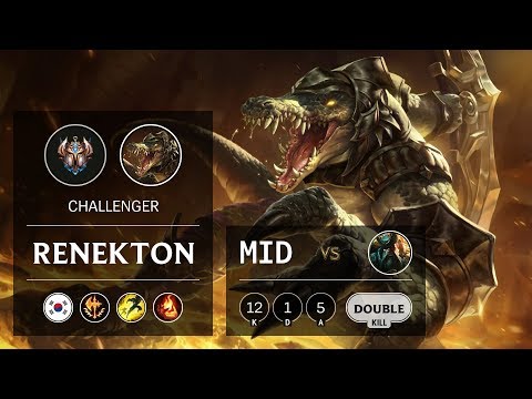 Renekton Mid vs Gangplank - KR Challenger Patch 9.23