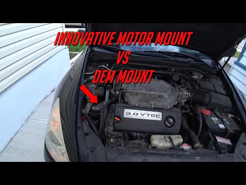 How to remove engine mounts in a TL/ Accord v6. Innovative Motor Mount install