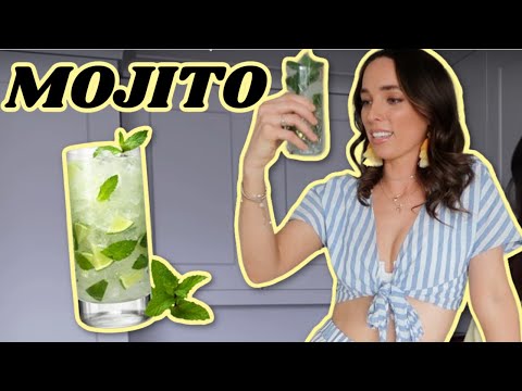 MOJITO CLASSIC CUBAN WHITE RUM MINT COCKTAIL // Irish Girl makes Cocktails at home | Ciara O Doherty