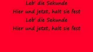 Tokio Hotel - Leb&#39; die Sekunde (with lyrics)