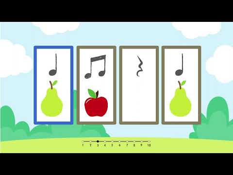 Musical Fruits Clap Along with Call and Response style, Game and Challenge, Level 1