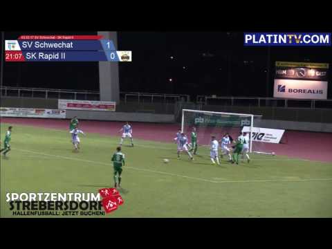03.03.17 SV Schwechat - SK Rapid II - Highlight  (1. Halbzeit / 21:13) am 03.03.2017 19:53