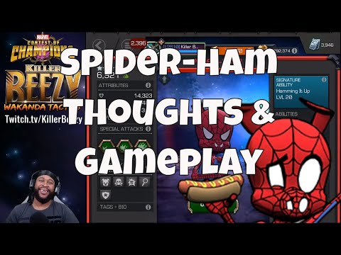 Testing Spiderham Vs Mojo  l  Marvel Contest Of Champions