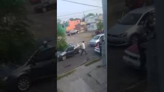 Graban levantón en la colonia Río Medio de Veracruz