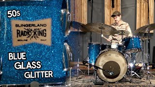 Video thumbnail for 50s Slingerland RADIO KING - Blue Glass Glitter by Steve Maxwell Drums