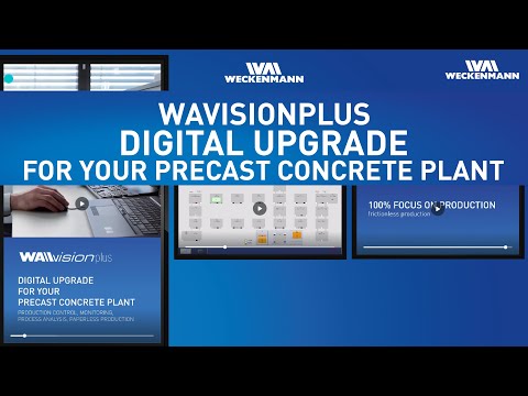 WECKENMANN | WAvisionplus: the modular control solution for your precast concrete plant