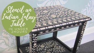How To Stencil Furniture with Benjamin Moore Paint