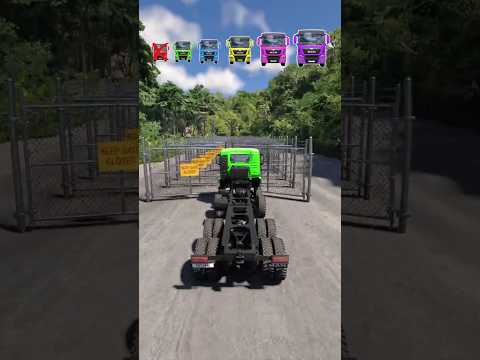 Small to Giant truck vs 50 Gates