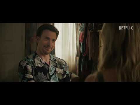 Pain Hustlers 2023 Netflix trailer still: Emily Blunt and Chris Evans in pharma hustle mode