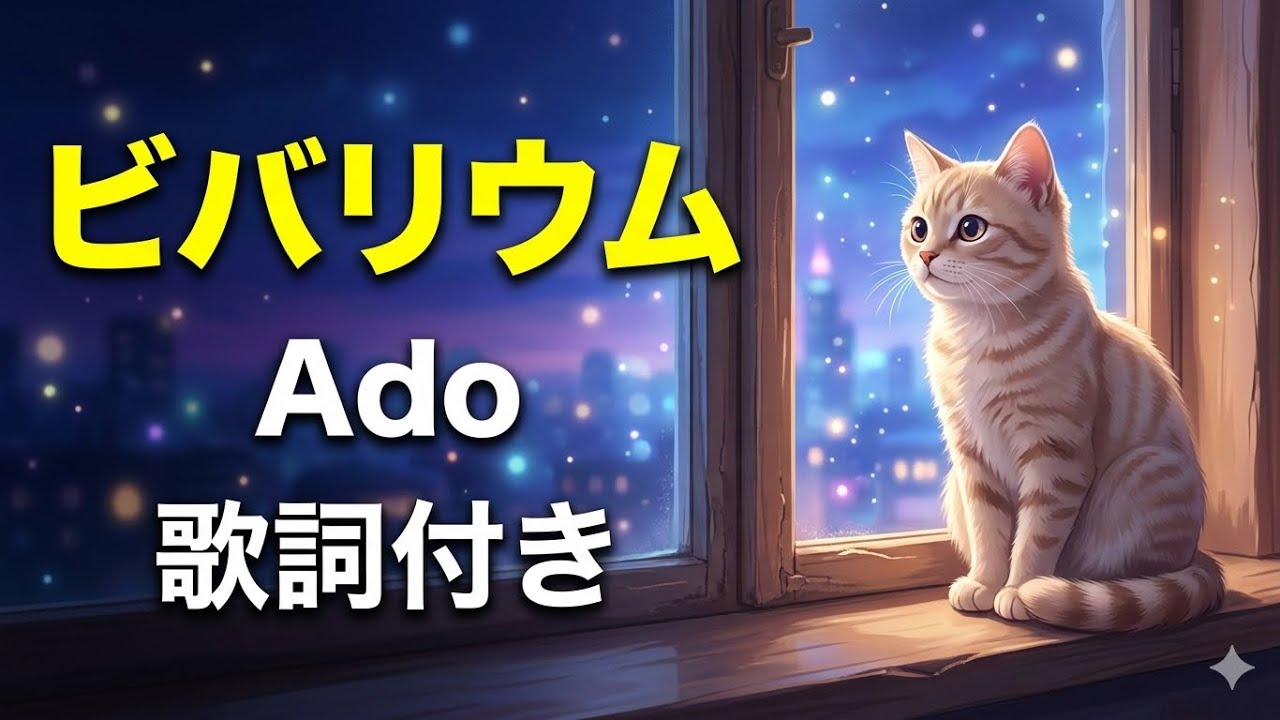 【1時間耐久】ビバリウム - Ado【歌詞付き】小説『ビバリウム Adoと私』 | 作業用・勉強用BGM