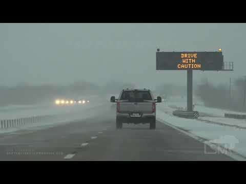02-16-2021 Gainesville, TX - Second Consecutive Winter Storm -  Truck Recovered After Sliding into M