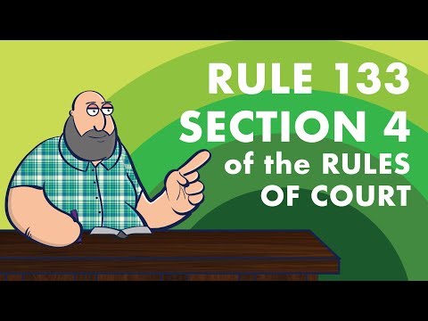 [EVIDENCE] Rule 133 Section 4 of the Rules of Court