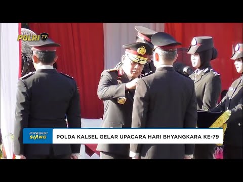 POLDA KALSEL GELAR UPACARA DAN SYUKURAN HARI BHAYANGKARA KE-79