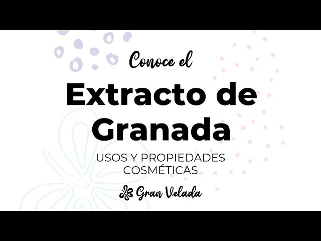 Vídeo relacionado con Extracto de Granada - 240 cápsulas veganas - Extracto natural de primera calidad con 40% de ácido elágico - Dosis alta - Vegano