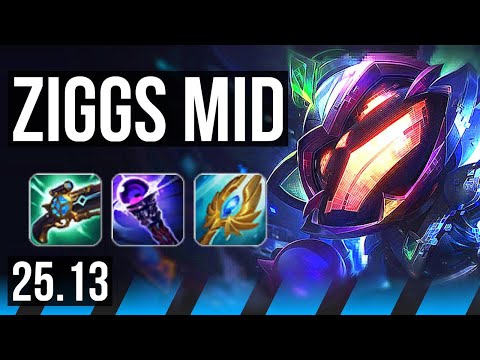 ZIGGS vs GANGPLANK (MID) | EUW Diamond | 25.13
