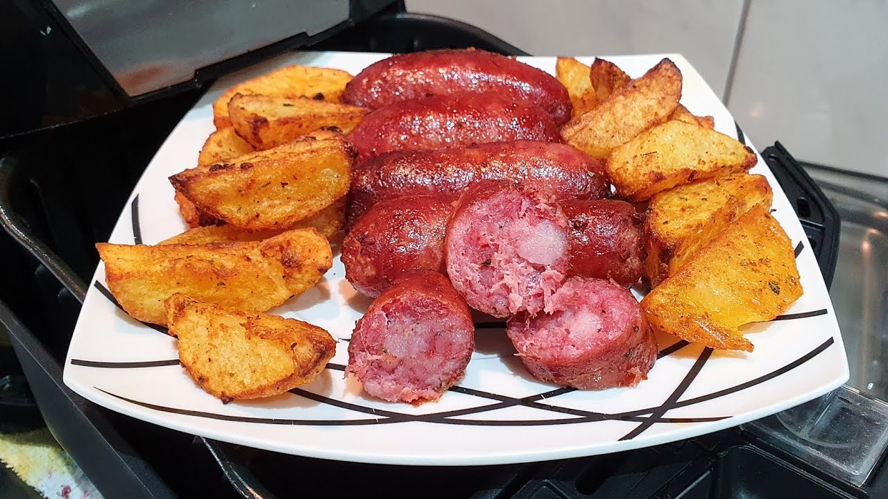 LINGUIÇA COM BATATAS NA AIRFRYER