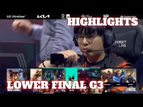 FNC vs MAD - Game 3 Highlights | Lower Final LEC 2023 Season Finals | Mad Lions vs Fnatic G3