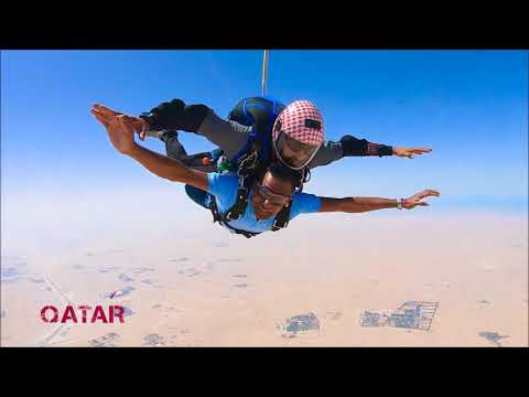 Amazing _ SkyDiving Qatar!