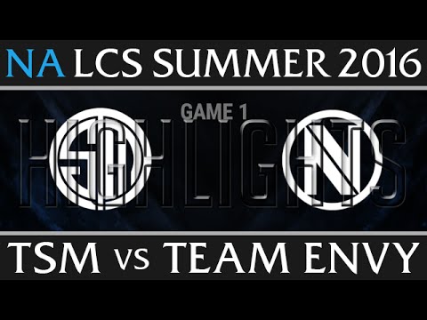 TSM vs Team Envy Highlights Game 1, W8 D3 NA LCS Summer 2016 S6, TSM vs NV G1