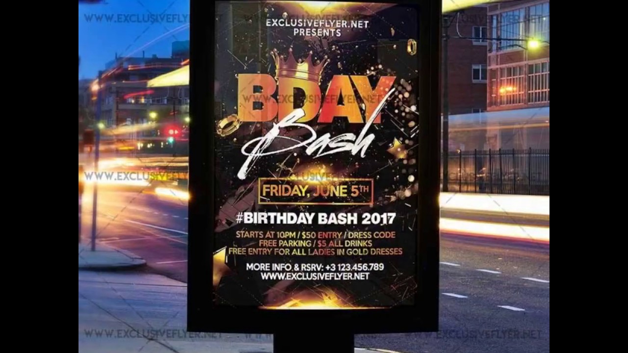 Birthday Bash - Premium A5 Flyer Template