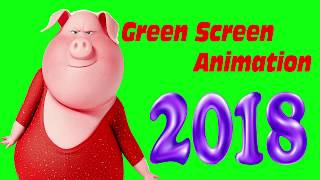 Sing green screen animation