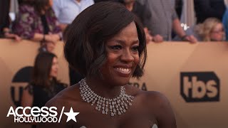 SAG Awards 2017: Viola Davis Reacts To Her Adorable Golden Globes Mini-Me | Access Hollywood