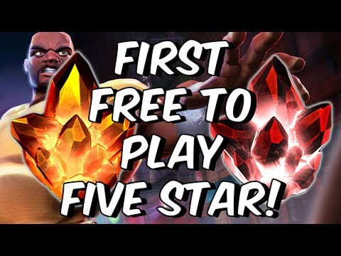 First Free To Play 5 Star + 4 Star Crystal Opening!  - Marvel Contest Of Champions