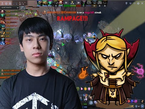 Ana Invoker RAMPAGE Mid!! 9K MMR Dota 2 Patch 7 06 Highlights