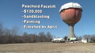 preview picture of video 'Gaffney's Peachoid gets a facelift'