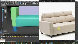 013_3Ds Max for Architecture Tutorial _ Model Sofa with Editable Poly_ @Krouta