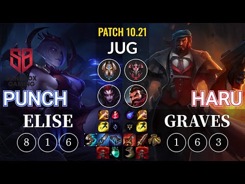 SB Punch Elise vs Haru Graves Jungle - KR Patch 10.21