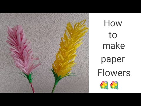 How to make paper flowers || paper flower tutorial || paper flowers