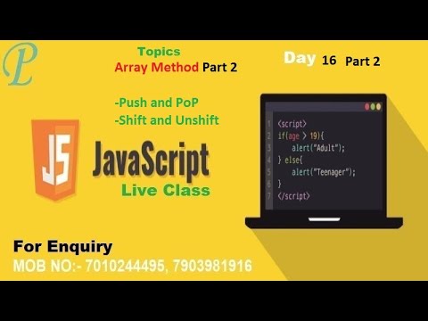 Javascript Day 16 Part 2 Array Method