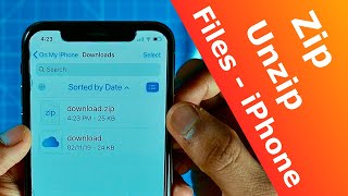 How to ZIP and UNZIP files on iPhone! - 2020