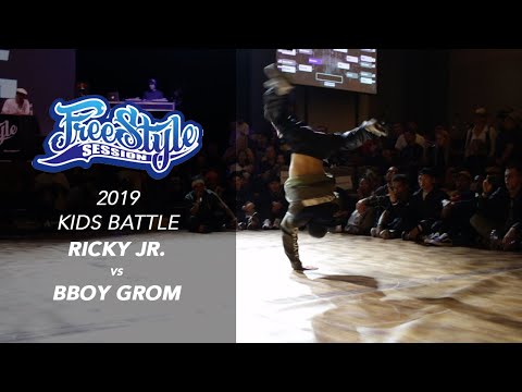 Bboy Ricky Jr vs Bboy Grom Freestyle Session 2019 Kids Battle