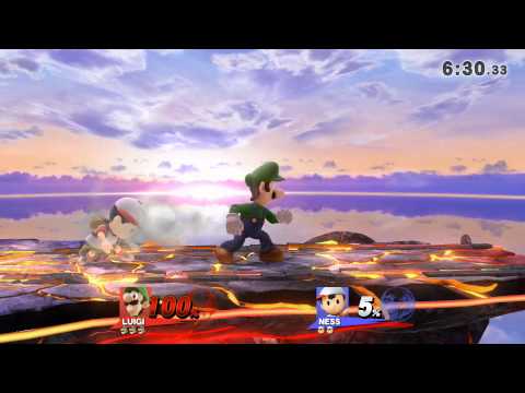 Smash Bros Wii U - Jinzo (Luigi) vs  Unknown Player (Ness) SLAST