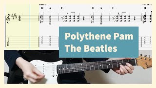 The Beatles - Polythene Pam Guitar Cover With Tab