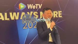 Jeff Han, Vice President of Tencent Online Video  Jumpa Pers WeTV Always More 2024 1st Inaugural Content Show 