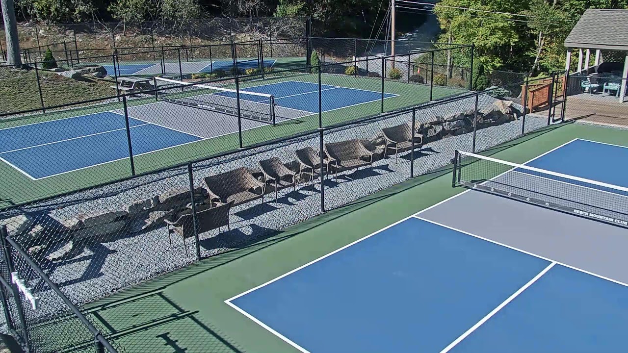 Live webcam view of Beech Mountain Club Pickleball Courts