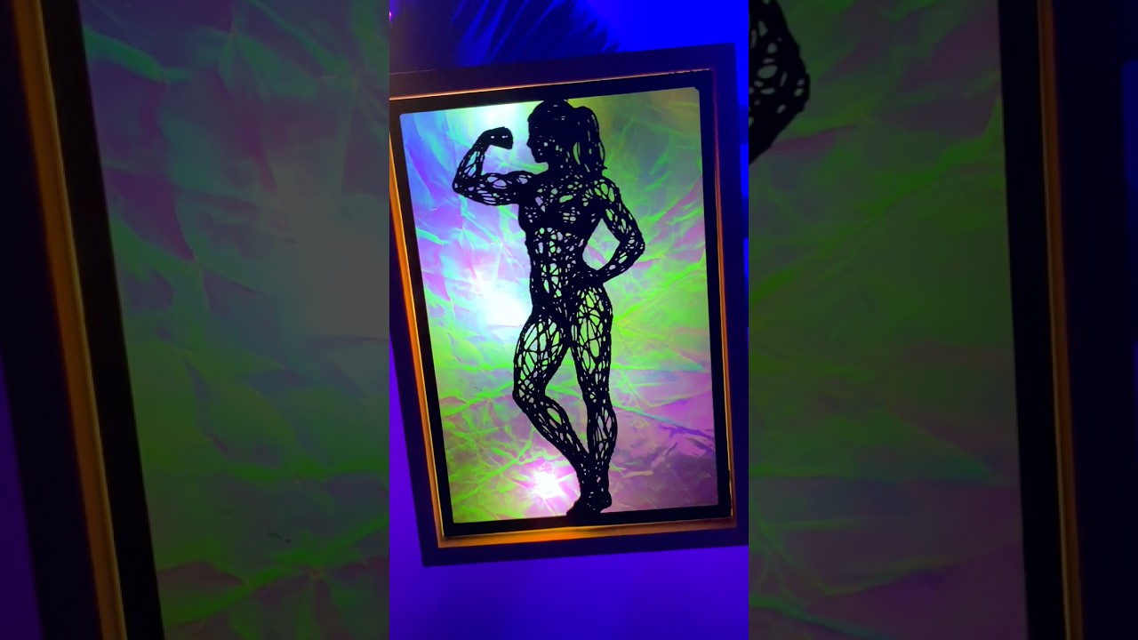 Layering Materials For A Mind-Blowing Art Glow-Up! #diy #decor #dailyshorts