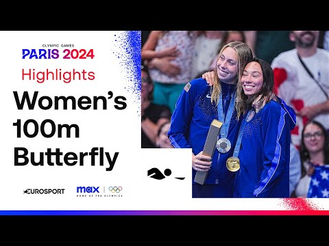 USA's Torri Huske & Gretchen Walsh finish 1-2 in 100M butterfly at Paris Olympics 🇺🇸 | #Paris2024