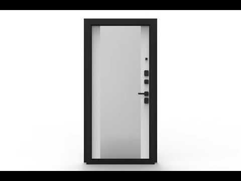 Миниатюра изображения товара Входная дверь Guard Combi Mirror шпон 86x205 правая (корица/шагрень белая)