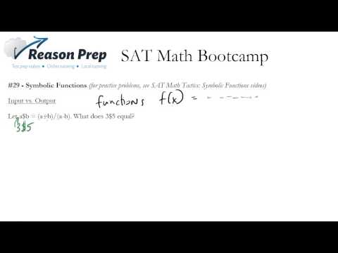 #29 - Special or Symbolic Functions, SAT Math Bootcamp