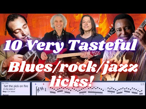 10 KILLER Blues/rock/jazz TABS) - Robben Ford, George Benson, Django Reinhardt, Albert Lee + more