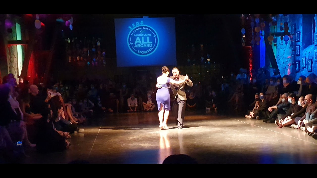 Roque Castellano e Giselle Atica no 9° Milongueros All Aboard em 26/11/21. III/IV.