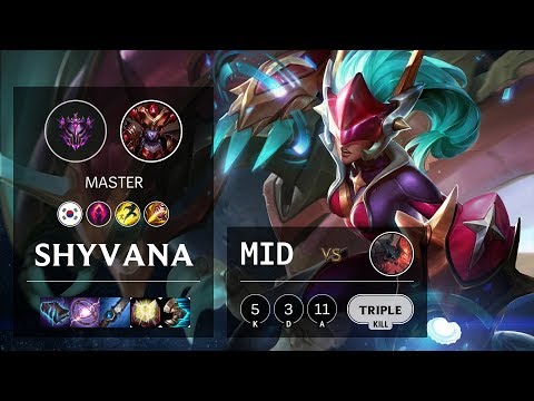 Shyvana Mid vs Aatrox - KR Master Patch 10.6