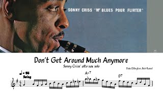Sonny Criss SHREDS “Don’t Get Around Much Anymore” | Solo Transcription (Eb)